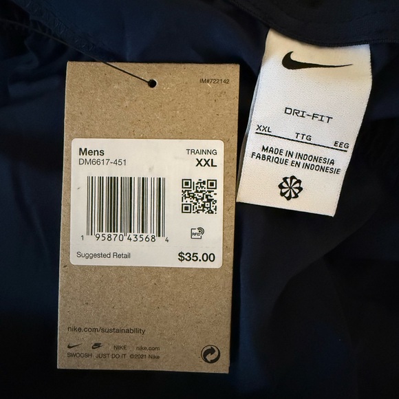 NWT Men’s Nike Athletic Training Shorts Size XXL - Picture 4 of 4